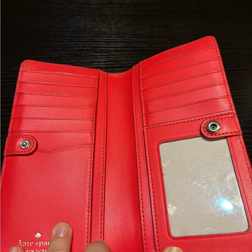 Kate Spade Vibrant Red Wallet - Picture 3 of 4